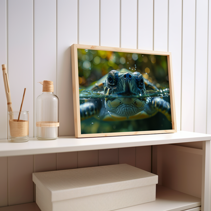 Aquatic Gaze | Metal Framed Poster