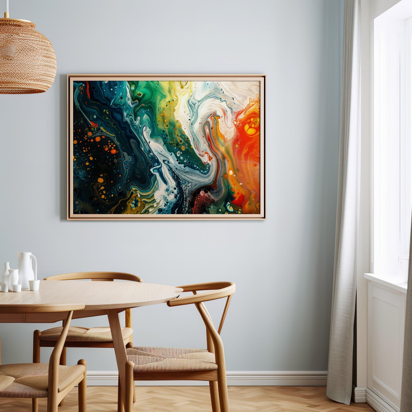 Cosmic Flow | Brushed Aluminum Print