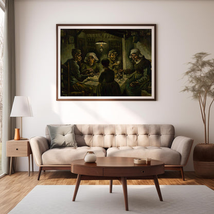 The Potato Eaters | Premium Wooden Framed Poster