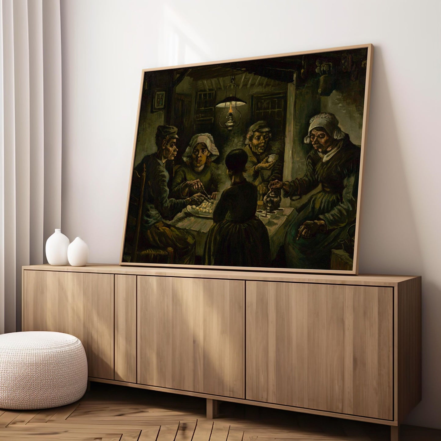 The Potato Eaters | Wooden Framed Poster