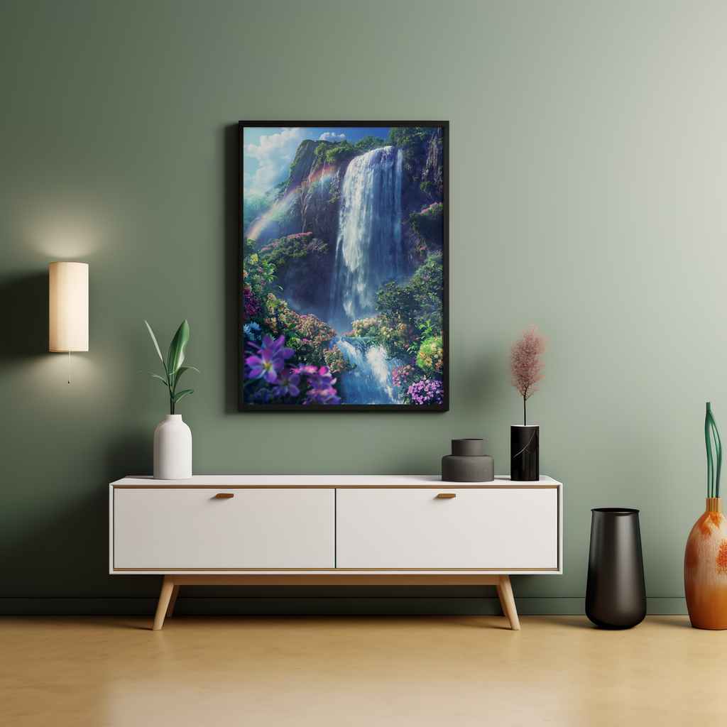 Cascade of Serenity | Brushed Aluminum Print