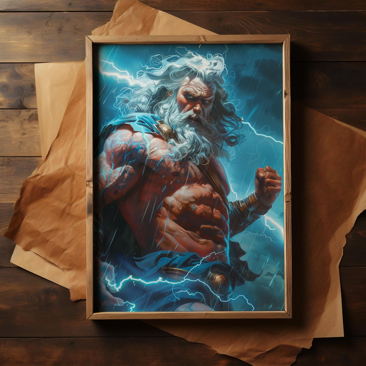 The Tempest's Sovereign | Brushed Aluminum Print