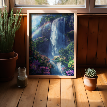 Cascade of Serenity | Poster with Hanger