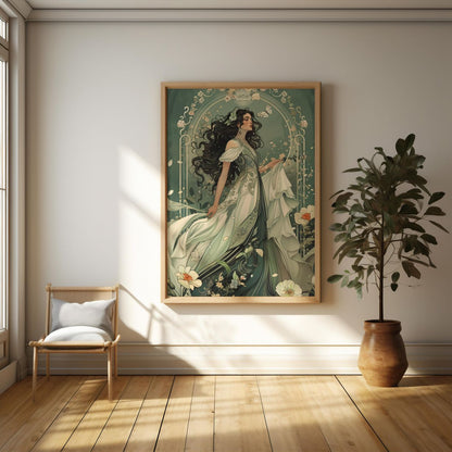 Serenade of Elegance | Wooden Framed Poster