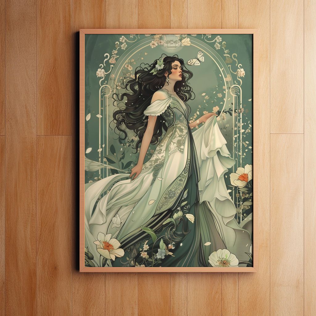 Serenade of Elegance | Wooden Framed Poster