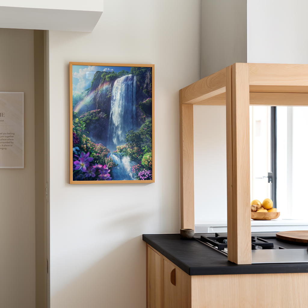 Cascade of Serenity | Brushed Aluminum Print