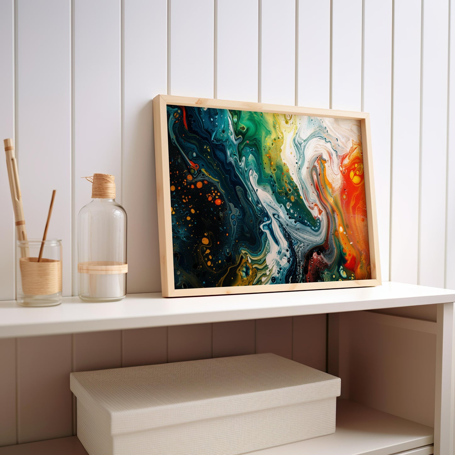 Cosmic Flow | Brushed Aluminum Print