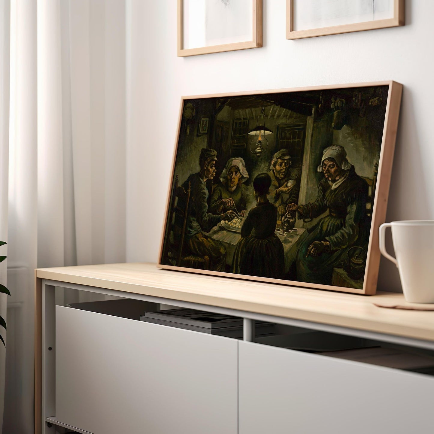 The Potato Eaters | Brushed Aluminum Print