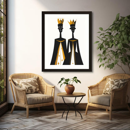 Royal Simplicity | Premium Wooden Framed Poster