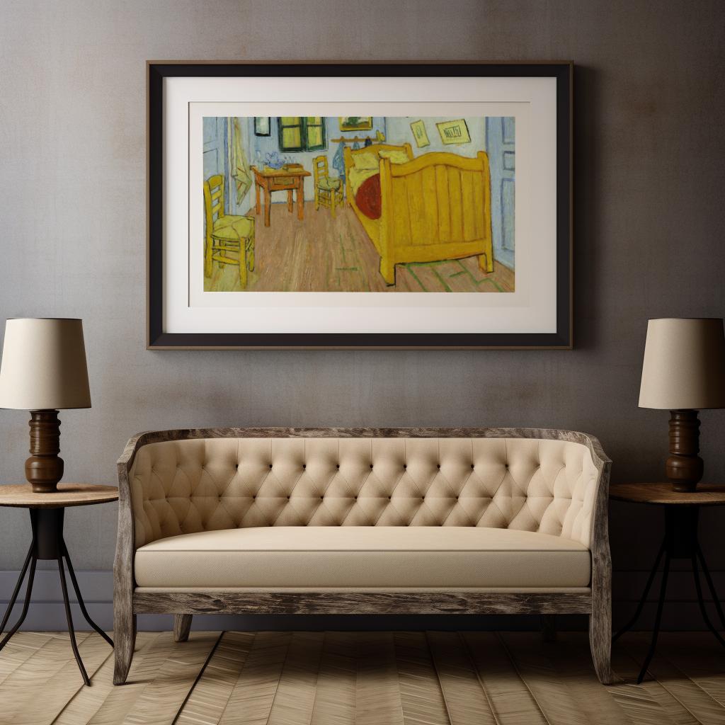 The Bedroom 1888 | Premium Wooden Framed Poster