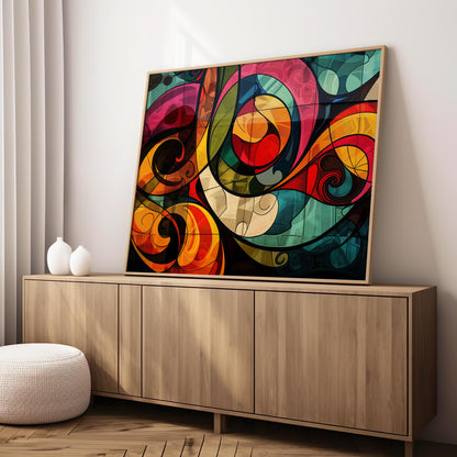 Rhythmic Reverie | Premium Wooden Framed Poster