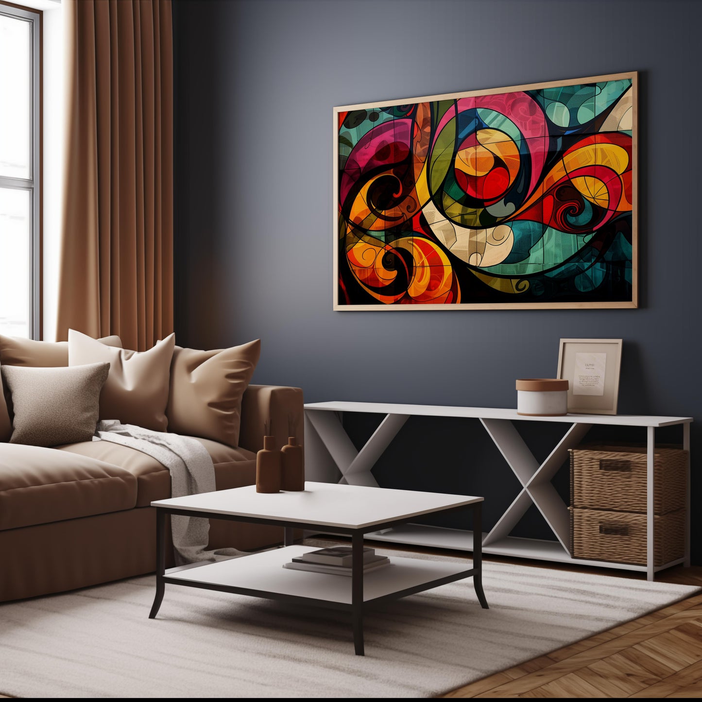 Rhythmic Reverie | Premium Wooden Framed Poster