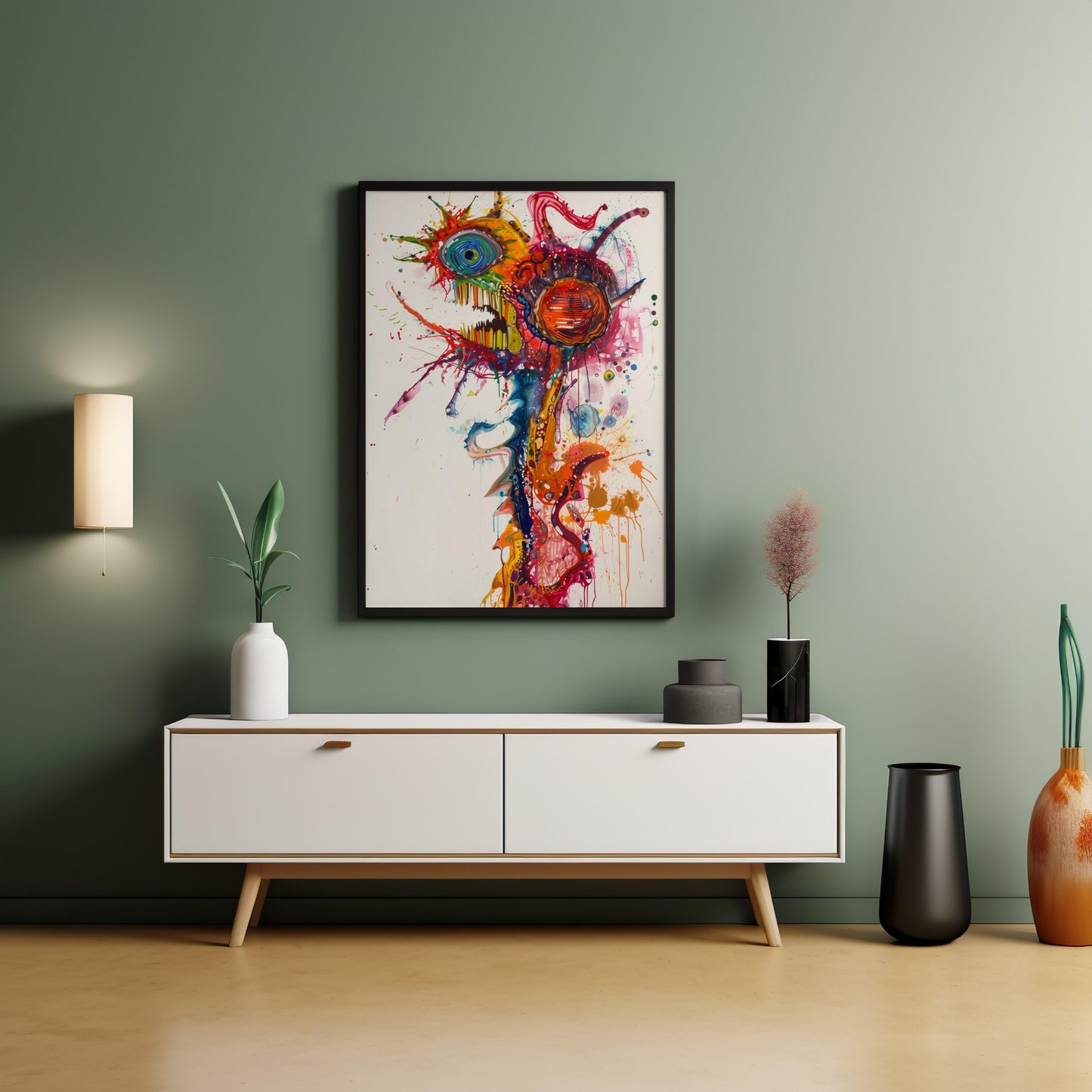 Chromatic Revelry | Wooden Framed Poster