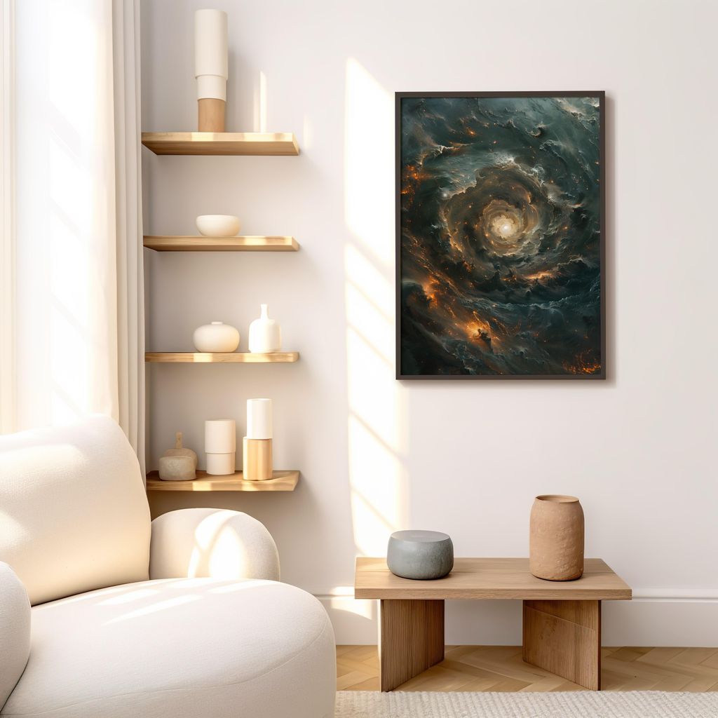 Cosmic Rendezvous | Wooden Framed Poster