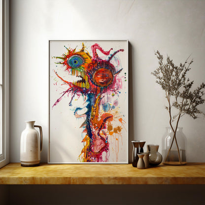 Chromatic Revelry | Brushed Aluminum Print