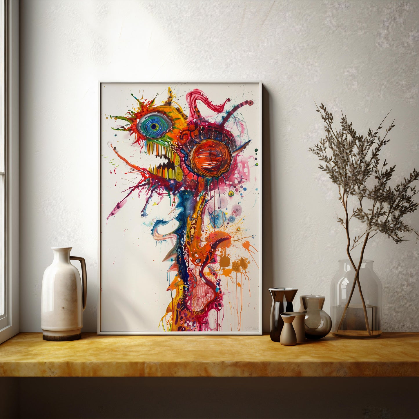 Chromatic Revelry | Wooden Framed Poster