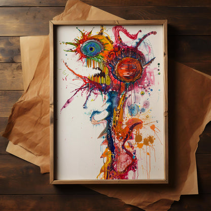 Chromatic Revelry | Metal Framed Poster