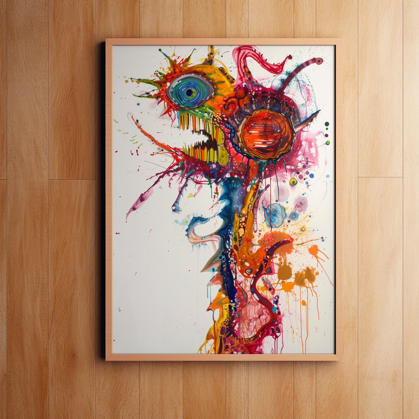 Chromatic Revelry | Wooden Framed Poster