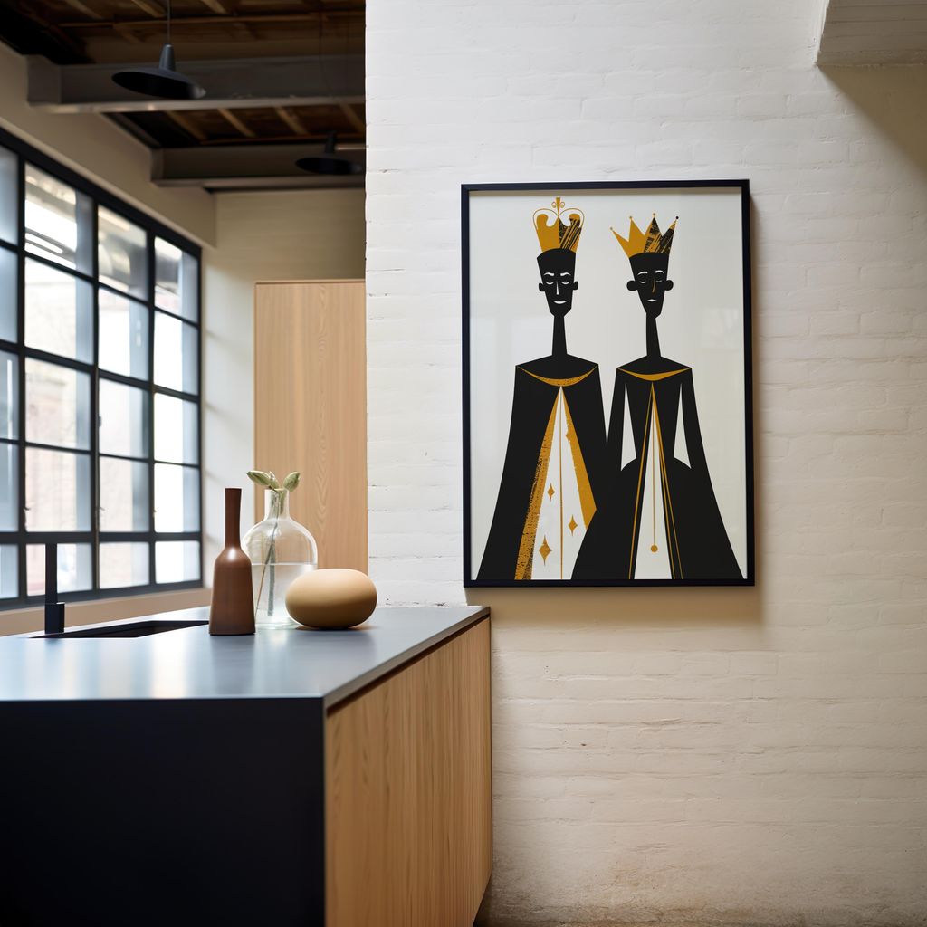 Royal Simplicity | Metal Framed Poster