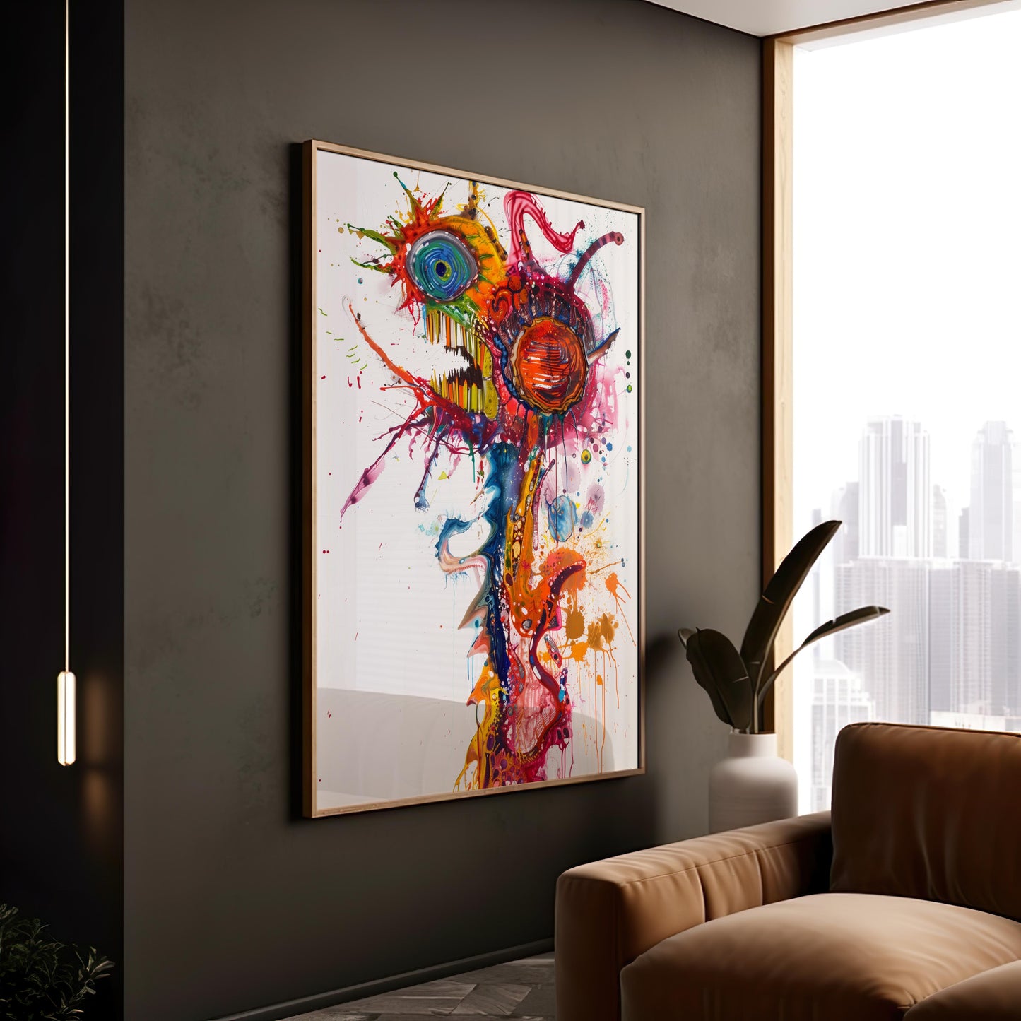 Chromatic Revelry | Brushed Aluminum Print