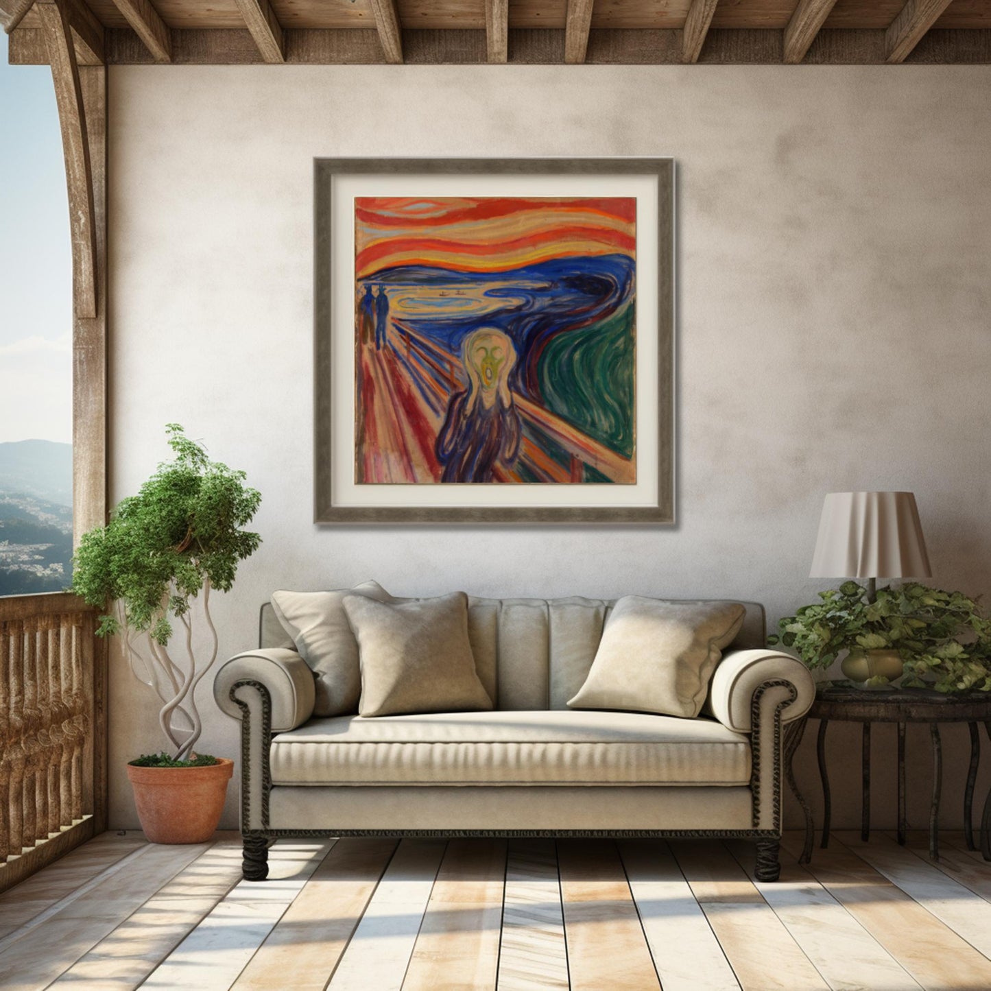 The Scream | Wooden Framed Poster