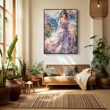 Whispers of Spring's Embrace | Brushed Aluminum Print