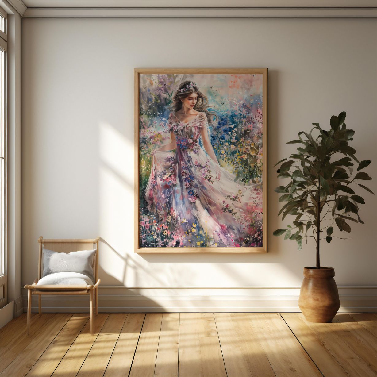 Whispers of Spring's Embrace | Wooden Framed Poster