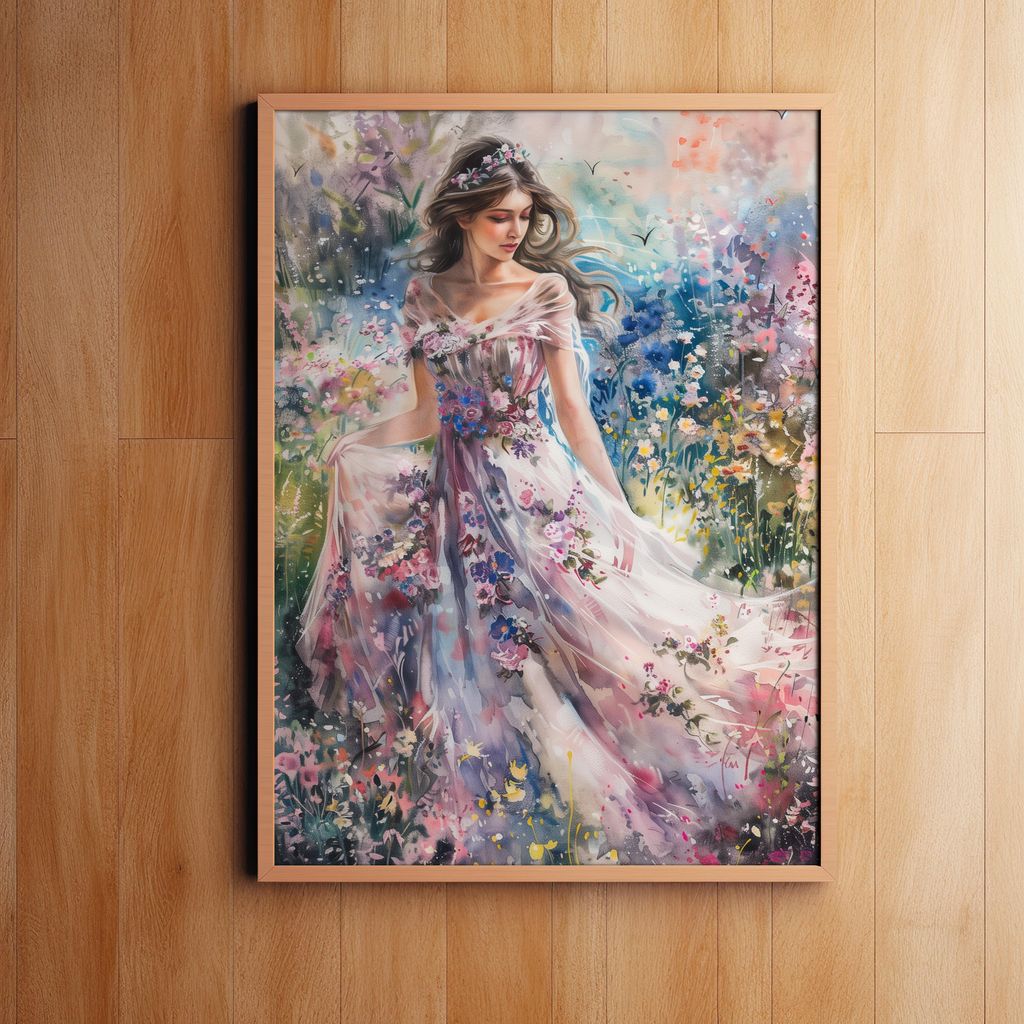 Whispers of Spring's Embrace | Wooden Framed Poster