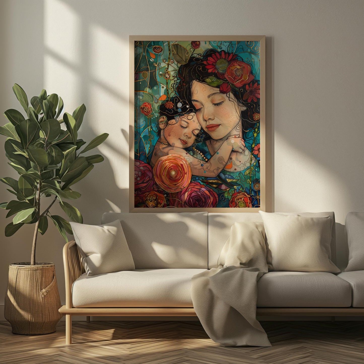 Embrace of Blossoms | Poster Print