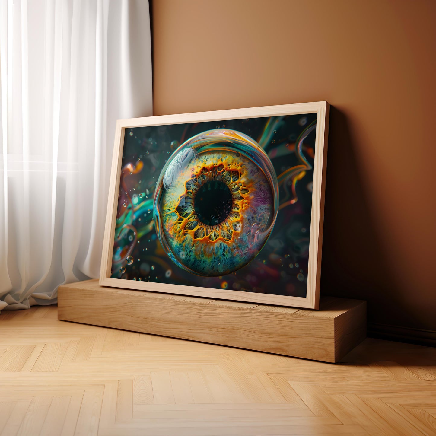 Spectral Gaze | Wooden Framed Poster