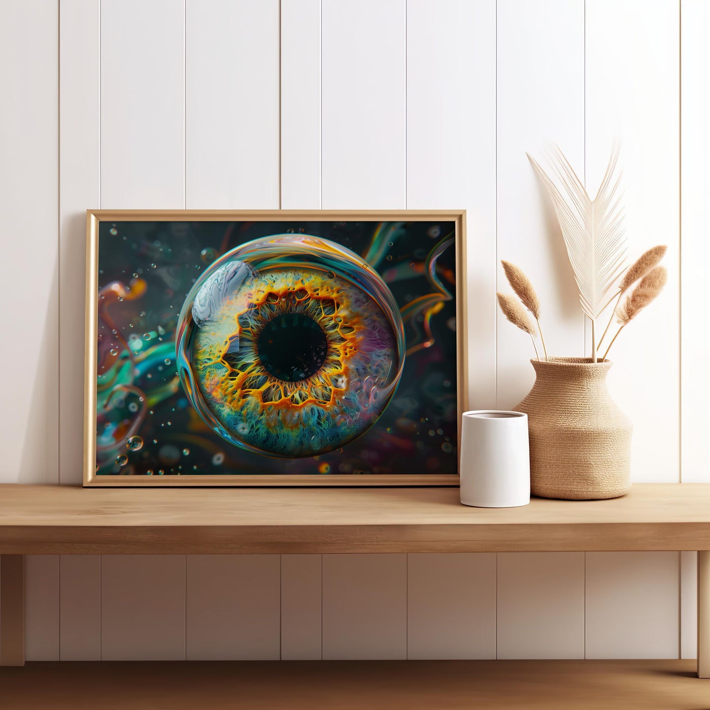 Spectral Gaze | Metal Framed Poster