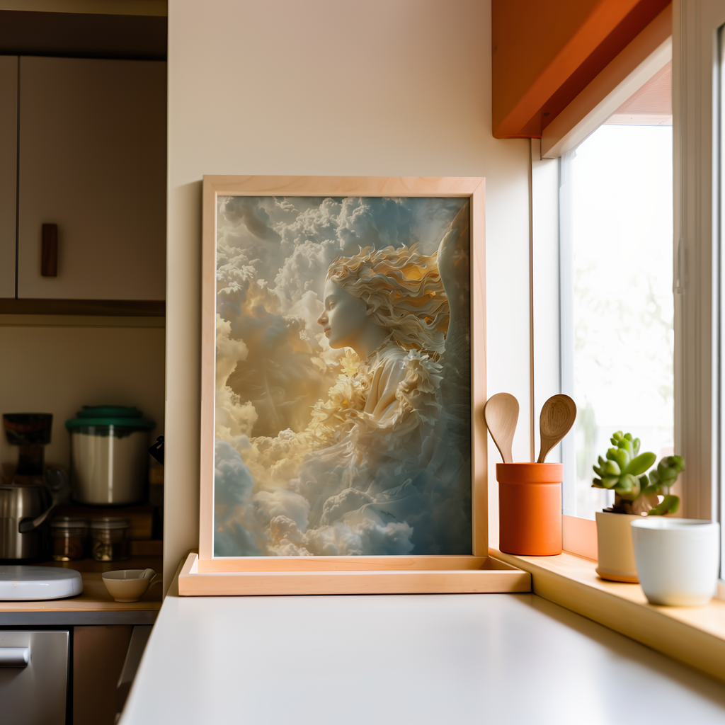 The Celestial Contemplation | Brushed Aluminum Print