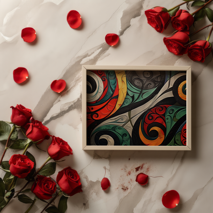 Whirlwind of Emotions | Wooden Framed Poster