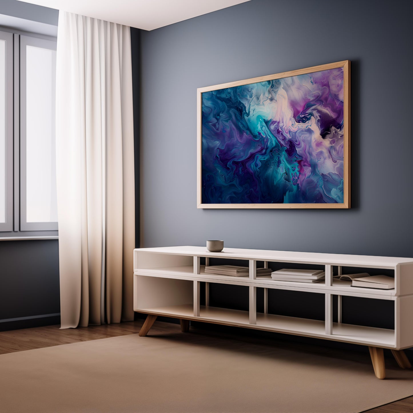 Nebulous Rhapsody | Premium Wooden Framed Poster