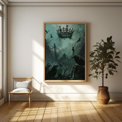 Echoes of the Fallen Crown | Wooden Framed Poster