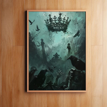 Echoes of the Fallen Crown | Premium Wooden Framed Poster