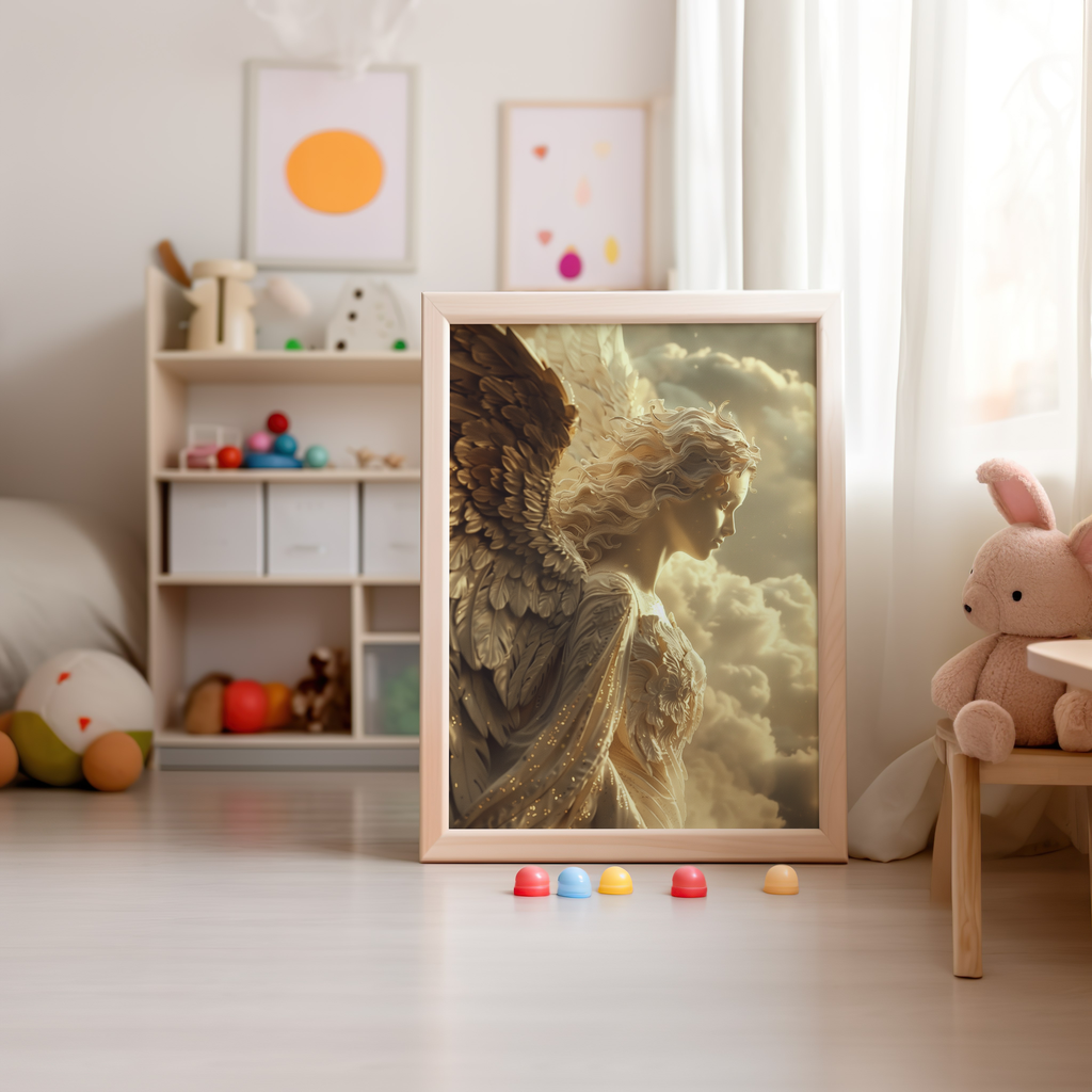 The Celestial Guardian | Wooden Framed Poster