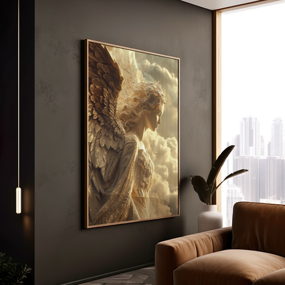 The Celestial Guardian | Wooden Framed Poster