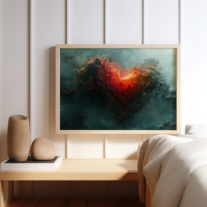 Heart of the Abyss | Wooden Framed Poster