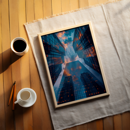 Dance of the Dusk Skies | Wooden Framed Poster