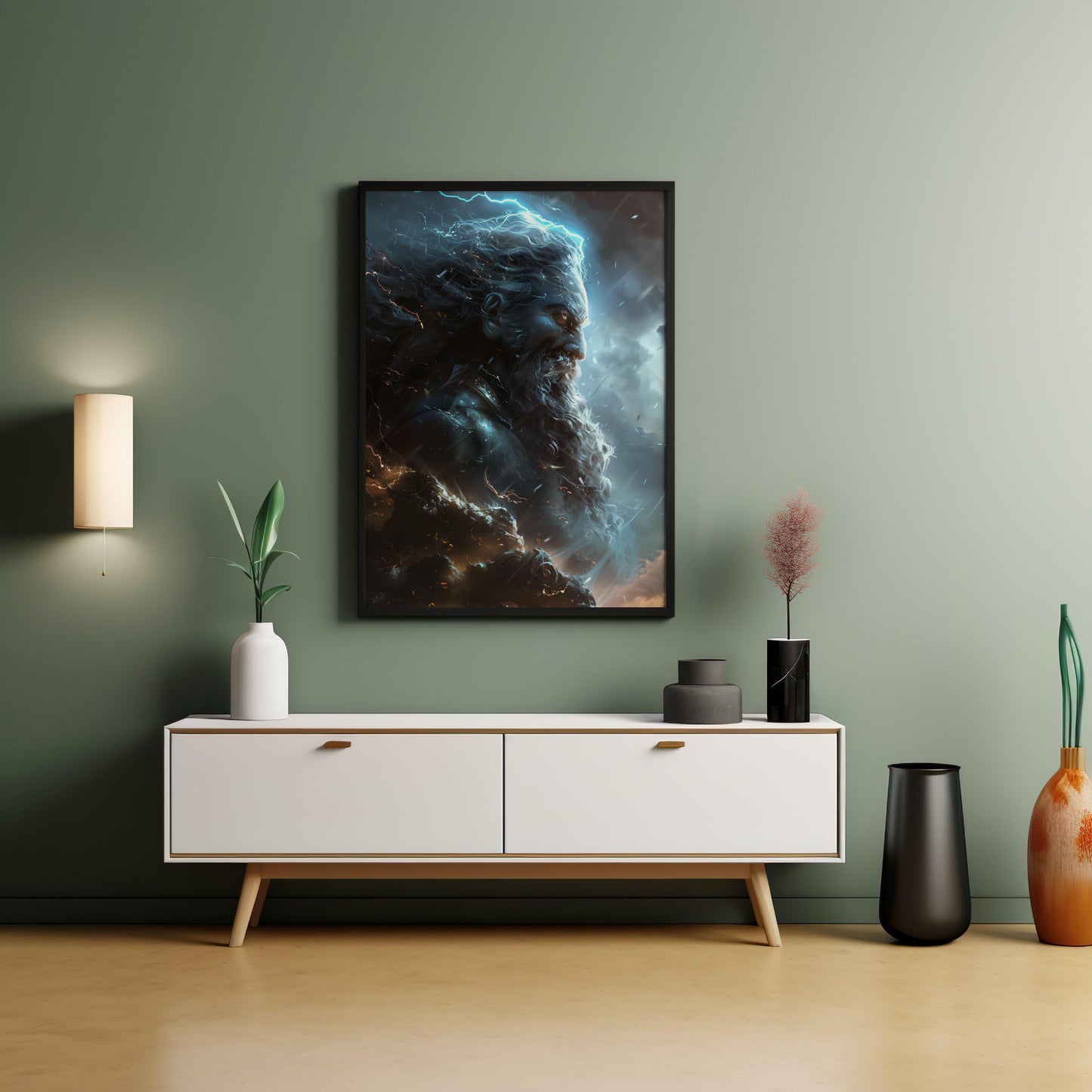 Thunderous Command | Premium Wooden Framed Poster