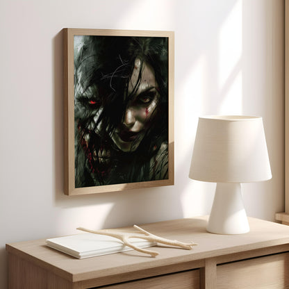 Dualities of Darkness | Premium Wooden Framed Poster