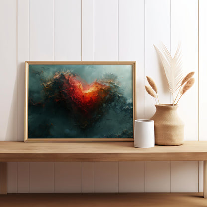 Heart of the Abyss | Wooden Framed Poster