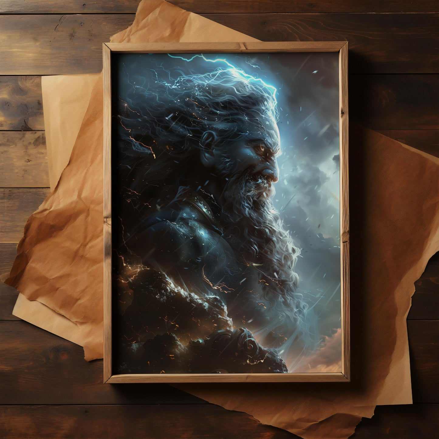 Thunderous Command | Wooden Framed Poster