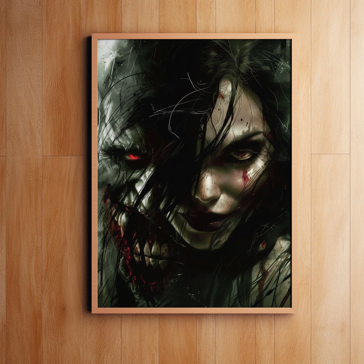 Dualities of Darkness | Wooden Framed Poster