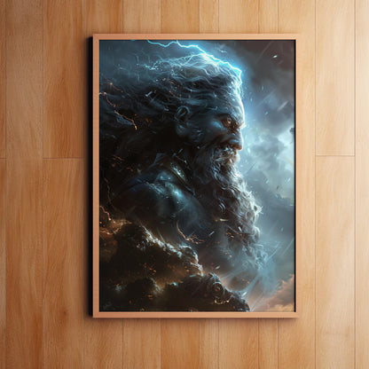 Thunderous Command | Premium Wooden Framed Poster