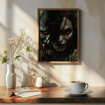 Dualities of Darkness | Premium Wooden Framed Poster