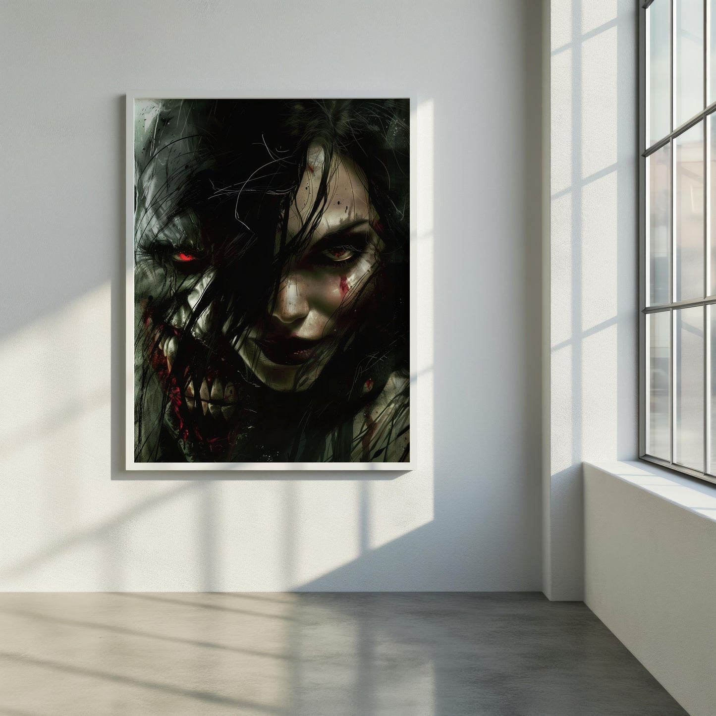 Dualities of Darkness | Premium Wooden Framed Poster