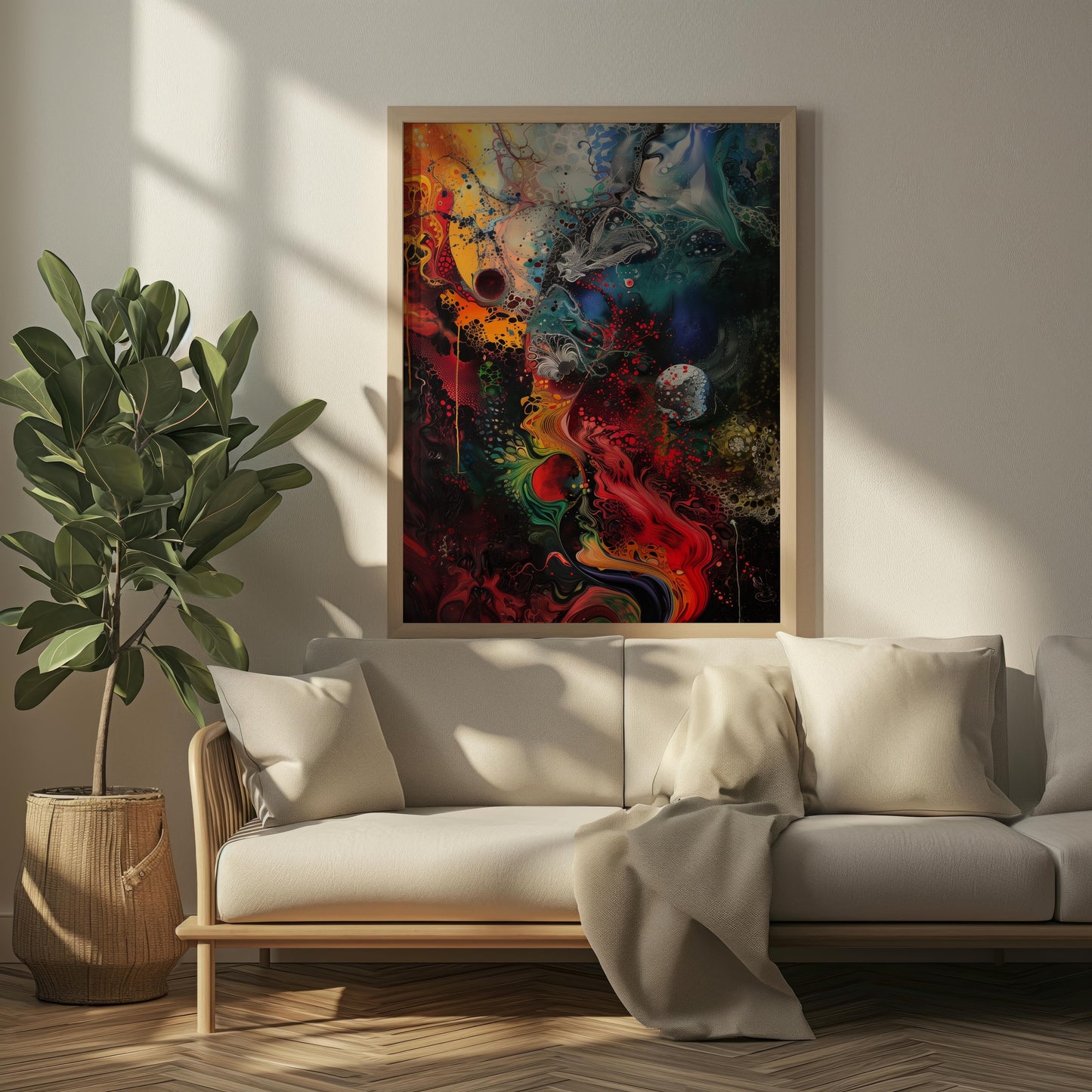 Chromatic Visions | Premium Wooden Framed Poster