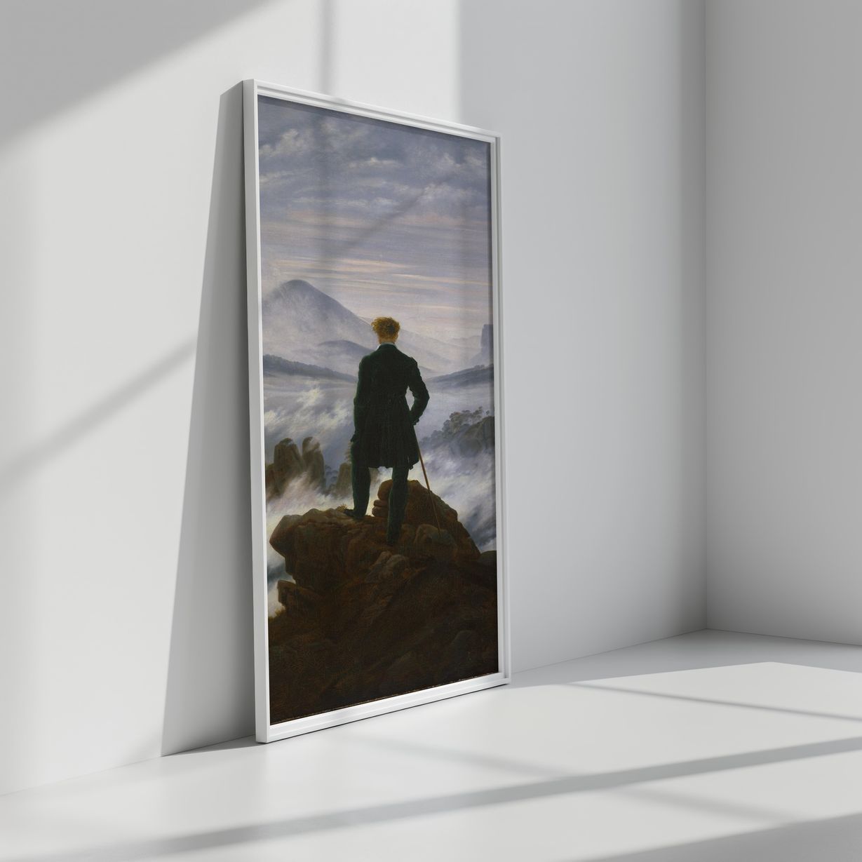 Wanderer above the Sea of Fog | Premium Wooden Framed Poster